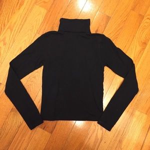 American Apparel Black Knit Turtleneck